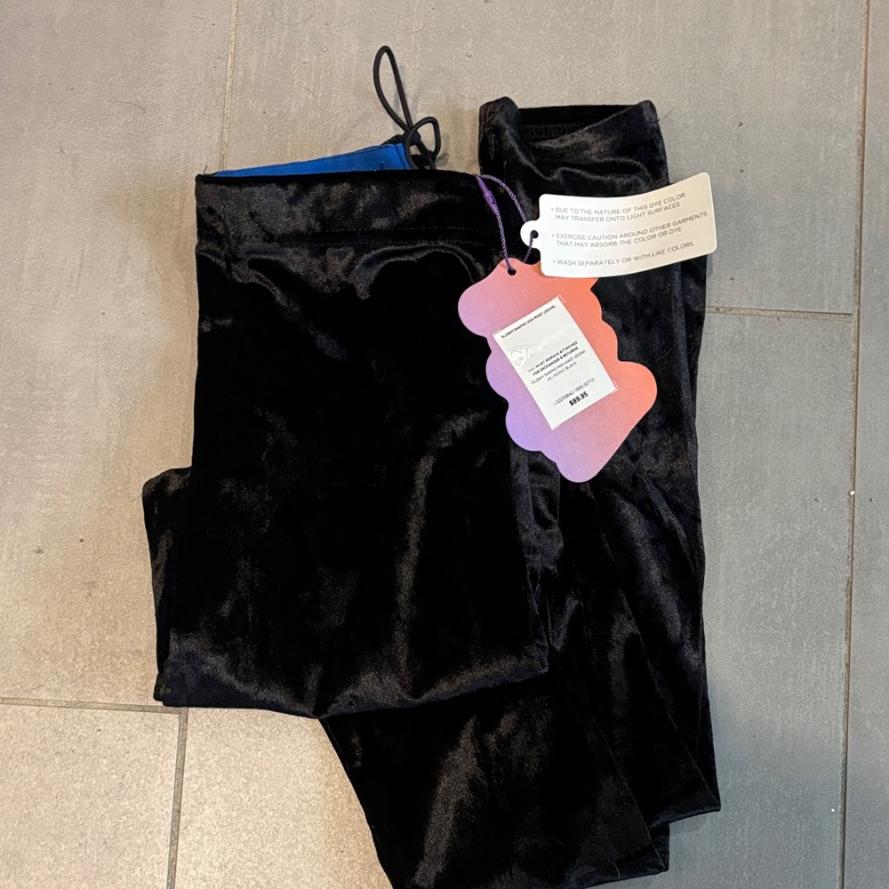 Fabletics Black Velvet Leggings